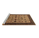 Sideview of Machine Washable Oriental Brown Traditional Rug, wshurb2338brn