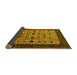 Sideview of Oriental Yellow Traditional Rug, urb2338yw