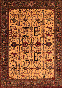 Oriental Orange Traditional Rug, urb2338org