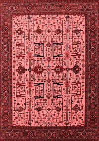 Oriental Red Traditional Rug, urb2338red