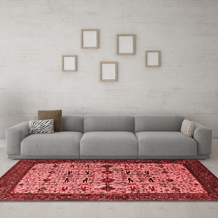 Traditional Red Washable Rugs