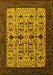 Machine Washable Oriental Yellow Traditional Rug, wshurb2338yw
