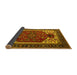 Sideview of Persian Yellow Traditional Rug, urb2339yw