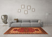 Machine Washable Persian Orange Traditional Area Rugs in a Living Room, wshurb2339org