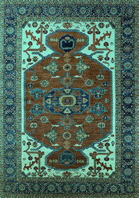 Persian Turquoise Traditional Rug, urb2339turq