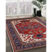 Mid-Century Modern Pink Persian Rug in Family Room, urb2339