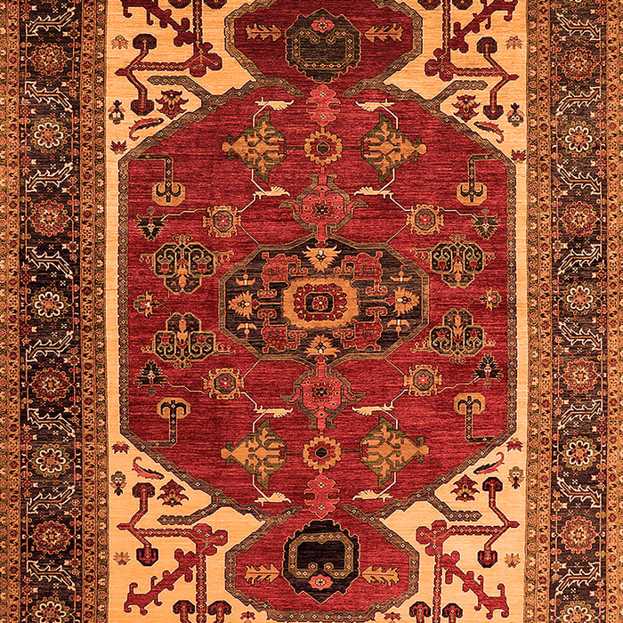 Persian Orange Traditional Rug, urb2339org