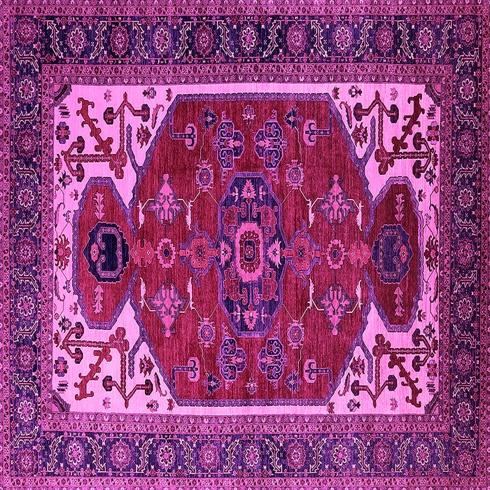 Square Persian Pink Traditional Rug, urb2339pnk