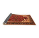 Sideview of Persian Orange Traditional Rug, urb2339org