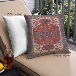 Front View of Mid-Century Modern Urban Square Rosy Pink Throw Pillow, 18 inch by 18 inch, pwurb2339