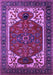 Machine Washable Persian Purple Traditional Area Rugs, wshurb2339pur