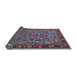 Sideview of Mid-Century Modern Purple Lily Purple Oriental Rug, urb2340