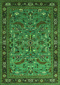 Oriental Green Industrial Rug, urb2340grn