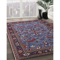 Mid-Century Modern Purple Lily Purple Oriental Rug, urb2340