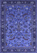 Machine Washable Oriental Blue Industrial Rug, wshurb2340blu