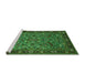 Sideview of Machine Washable Oriental Green Industrial Area Rugs, wshurb2340grn