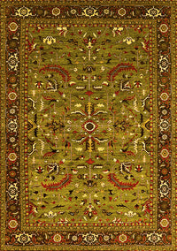 Oriental Yellow Industrial Rug, urb2340yw