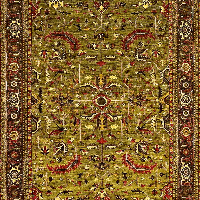 Oriental Yellow Industrial Rug, urb2340yw