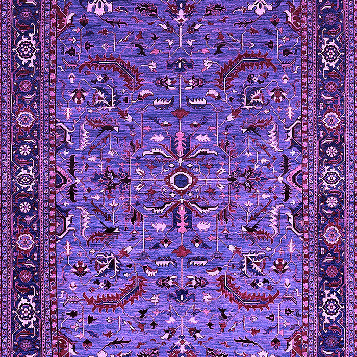 Machine Washable Oriental Purple Industrial Area Rugs, wshurb2340pur