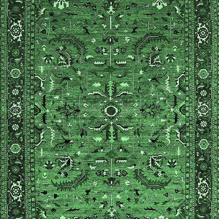 Oriental Emerald Green Industrial Rug, urb2340emgrn
