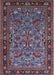 Mid-Century Modern Purple Lily Purple Oriental Rug, urb2340