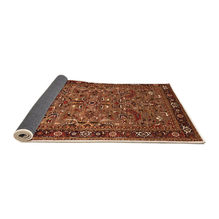 Sideview of Oriental Orange Industrial Rug, urb2340org