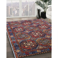 Mid-Century Modern Gunmetal Gray Oriental Rug, urb2341