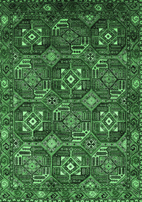 Oriental Emerald Green Industrial Rug, urb2341emgrn