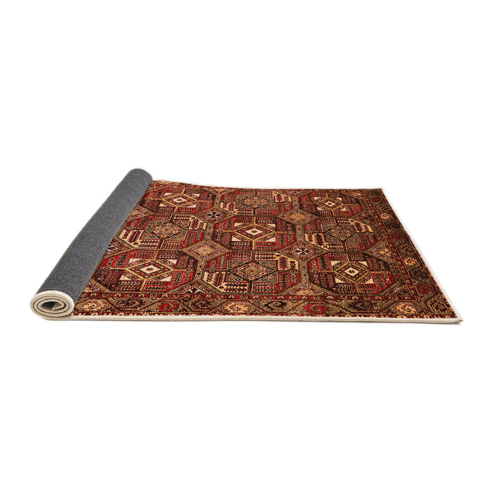 Sideview of Oriental Orange Industrial Rug, urb2341org