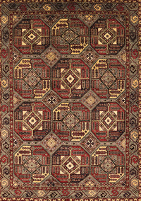 Oriental Brown Industrial Rug, urb2341brn