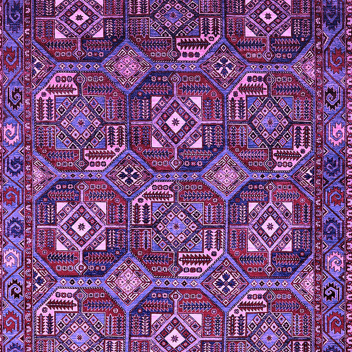 Machine Washable Oriental Purple Industrial Area Rugs, wshurb2341pur