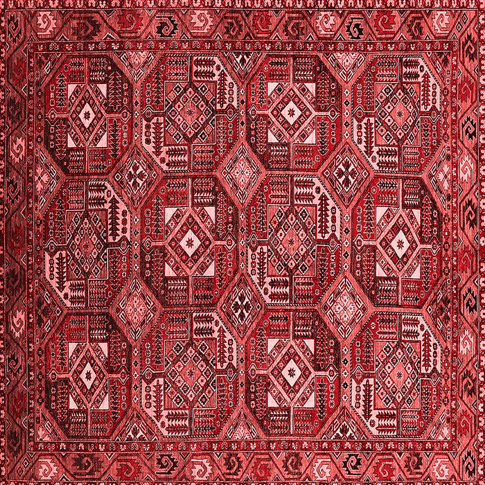 Machine Washable Oriental Red Industrial Rug, wshurb2341red