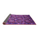 Sideview of Oriental Purple Industrial Rug, urb2341pur