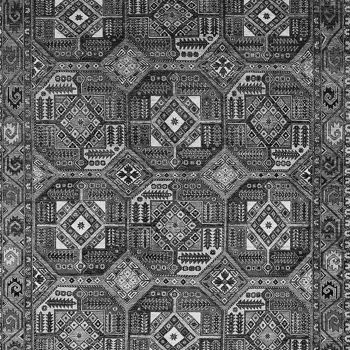 Machine Washable Oriental Gray Industrial Rug, wshurb2341gry