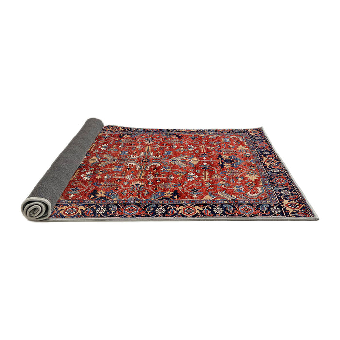 Sideview of Mid-Century Modern Rose Purple Oriental Rug, urb2342