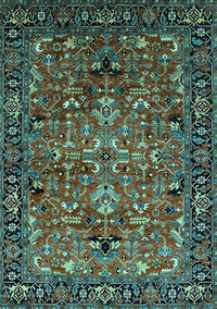 Oriental Turquoise Traditional Rug, urb2342turq