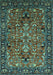 Oriental Turquoise Traditional Rug, urb2342turq