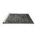 Sideview of Machine Washable Oriental Gray Traditional Rug, wshurb2342gry