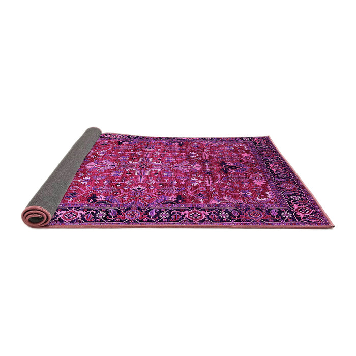 Sideview of Oriental Pink Traditional Rug, urb2342pnk