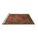 Sideview of Machine Washable Oriental Brown Traditional Rug, wshurb2342brn