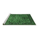 Sideview of Machine Washable Oriental Emerald Green Traditional Area Rugs, wshurb2342emgrn