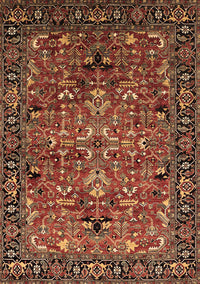 Oriental Brown Traditional Rug, urb2342brn