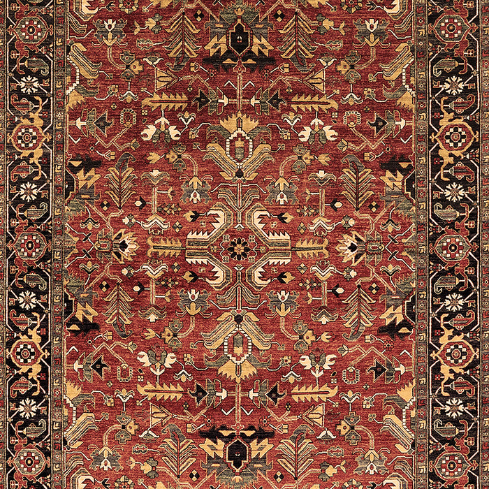Oriental Brown Traditional Rug, urb2342brn