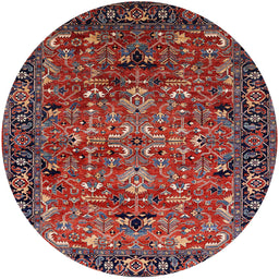 Round Machine Washable Industrial Modern Rose Dust Purple Rug, wshurb2342