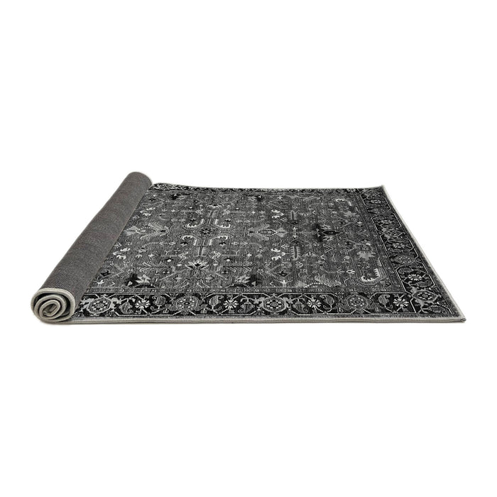 Sideview of Oriental Gray Traditional Rug, urb2342gry
