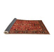 Sideview of Oriental Orange Traditional Rug, urb2342org