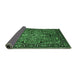 Sideview of Oriental Emerald Green Traditional Rug, urb2342emgrn