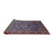 Sideview of Mid-Century Modern Maroon Purple Oriental Rug, urb2343