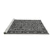 Sideview of Machine Washable Oriental Gray Traditional Rug, wshurb2343gry