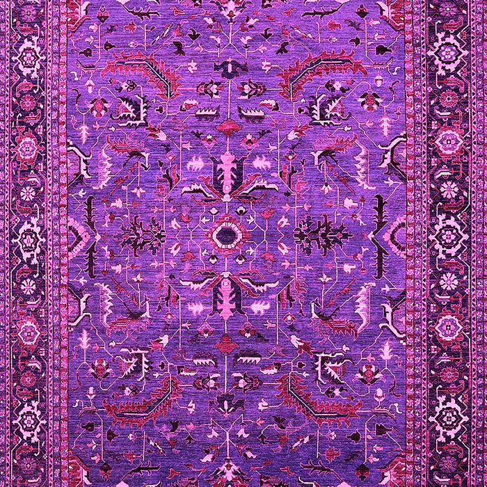 Machine Washable Oriental Pink Traditional Rug, wshurb2343pnk